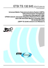 Die Norm ETSI TS 132645-V5.4.0 31.3.2004 Ansicht