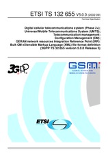 Die Norm ETSI TS 132655-V5.0.0 30.9.2002 Ansicht