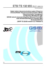 Ansicht ETSI TS 132655-V5.2.0 30.9.2003