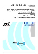 Die Norm ETSI TS 132662-V6.4.0 30.6.2005 Ansicht