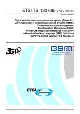 UNGÜLTIG ETSI TS 132665-V7.0.1 31.3.2007 Ansicht