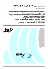 Die Norm ETSI TS 132715-V6.1.0 31.3.2005 Ansicht