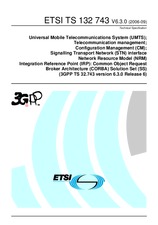 Die Norm ETSI TS 132743-V6.3.0 30.9.2006 Ansicht
