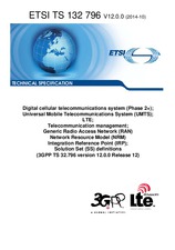 Die Norm ETSI TS 132796-V12.0.0 24.10.2014 Ansicht