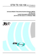 Die Norm ETSI TS 133106-V3.1.0 28.1.2000 Ansicht