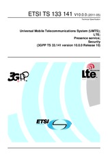 Die Norm ETSI TS 133141-V10.0.0 16.5.2011 Ansicht
