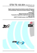 Die Norm ETSI TS 133204-V10.0.0 15.4.2011 Ansicht