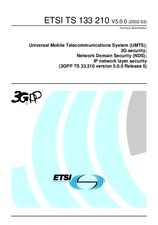 Die Norm ETSI TS 133210-V5.0.0 31.3.2002 Ansicht