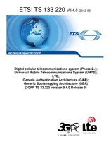 Die Norm ETSI TS 133220-V9.4.0 26.3.2012 Ansicht