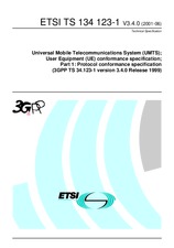 Die Norm ETSI TS 134123-1-V3.4.0 23.7.2001 Ansicht