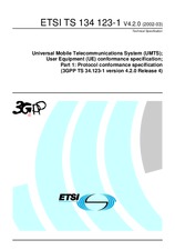 Die Norm ETSI TS 134123-1-V4.2.0 31.3.2002 Ansicht