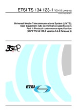 Die Norm ETSI TS 134123-1-V5.4.0 30.6.2003 Ansicht