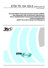 Die Norm ETSI TS 134123-2-V4.0.0 30.9.2001 Ansicht