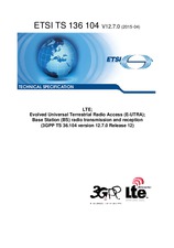 Die Norm ETSI TS 136104-V12.7.0 24.4.2015 Ansicht