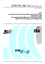 Die Norm ETSI TS 136113-V10.1.0 20.1.2011 Ansicht