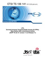 Die Norm ETSI TS 136141-V11.5.0 17.7.2013 Ansicht
