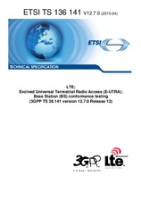 Die Norm ETSI TS 136141-V12.7.0 20.4.2015 Ansicht