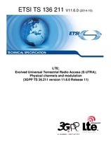 Die Norm ETSI TS 136211-V11.6.0 2.10.2014 Ansicht