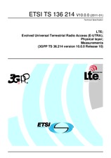 Die Norm ETSI TS 136214-V10.0.0 14.1.2011 Ansicht