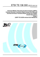 Die Norm ETSI TS 136300-V8.0.0 31.3.2007 Ansicht
