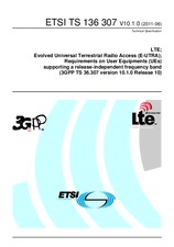Die Norm ETSI TS 136307-V10.1.0 23.6.2011 Ansicht
