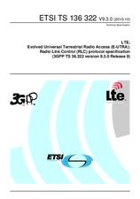 Die Norm ETSI TS 136322-V9.3.0 18.10.2010 Ansicht