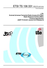 Die Norm ETSI TS 136331-V9.2.0 28.4.2010 Ansicht