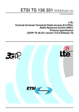 Die Norm ETSI TS 136331-V10.0.0 14.1.2011 Ansicht