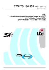 Die Norm ETSI TS 136355-V9.2.1 13.7.2010 Ansicht