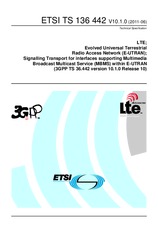 Die Norm ETSI TS 136442-V10.1.0 30.6.2011 Ansicht