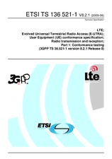 Die Norm ETSI TS 136521-1-V8.2.1 19.6.2009 Ansicht