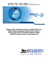 Die Norm ETSI TS 143052-V12.0.0 2.10.2014 Ansicht