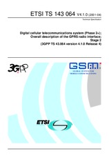 Die Norm ETSI TS 143064-V4.1.0 30.4.2001 Ansicht