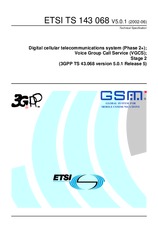 UNGÜLTIG ETSI TS 143068-V5.0.0 30.6.2002 Ansicht