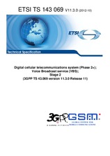 Die Norm ETSI TS 143069-V11.3.0 18.10.2012 Ansicht