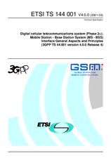 Die Norm ETSI TS 144001-V4.0.0 31.3.2001 Ansicht