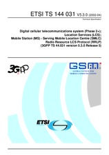 Die Norm ETSI TS 144031-V5.3.0 30.4.2002 Ansicht
