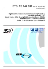 Die Norm ETSI TS 144031-V5.14.0 22.6.2007 Ansicht