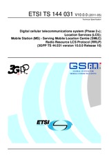 Die Norm ETSI TS 144031-V10.0.0 27.5.2011 Ansicht