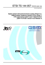 Die Norm ETSI TS 144057-V4.0.0 31.3.2001 Ansicht