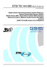 Die Norm ETSI TS 144060-V6.21.0 30.3.2007 Ansicht