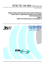 Die Norm ETSI TS 144063-V4.0.0 31.3.2001 Ansicht
