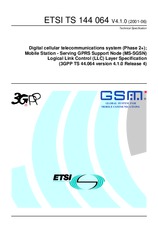 Die Norm ETSI TS 144064-V4.1.0 23.7.2001 Ansicht