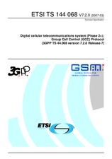 Die Norm ETSI TS 144068-V7.2.0 31.3.2007 Ansicht