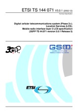 Die Norm ETSI TS 144071-V5.0.1 31.12.2002 Ansicht