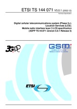 UNGÜLTIG ETSI TS 144071-V5.0.0 30.9.2002 Ansicht