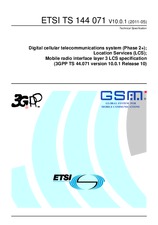 Die Norm ETSI TS 144071-V10.0.1 16.5.2011 Ansicht