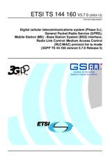 Die Norm ETSI TS 144160-V5.7.0 18.12.2003 Ansicht