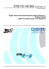 Die Norm ETSI TS 145003-V7.2.0 26.10.2007 Ansicht