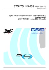 Die Norm ETSI TS 145003-V8.0.0 3.2.2009 Ansicht